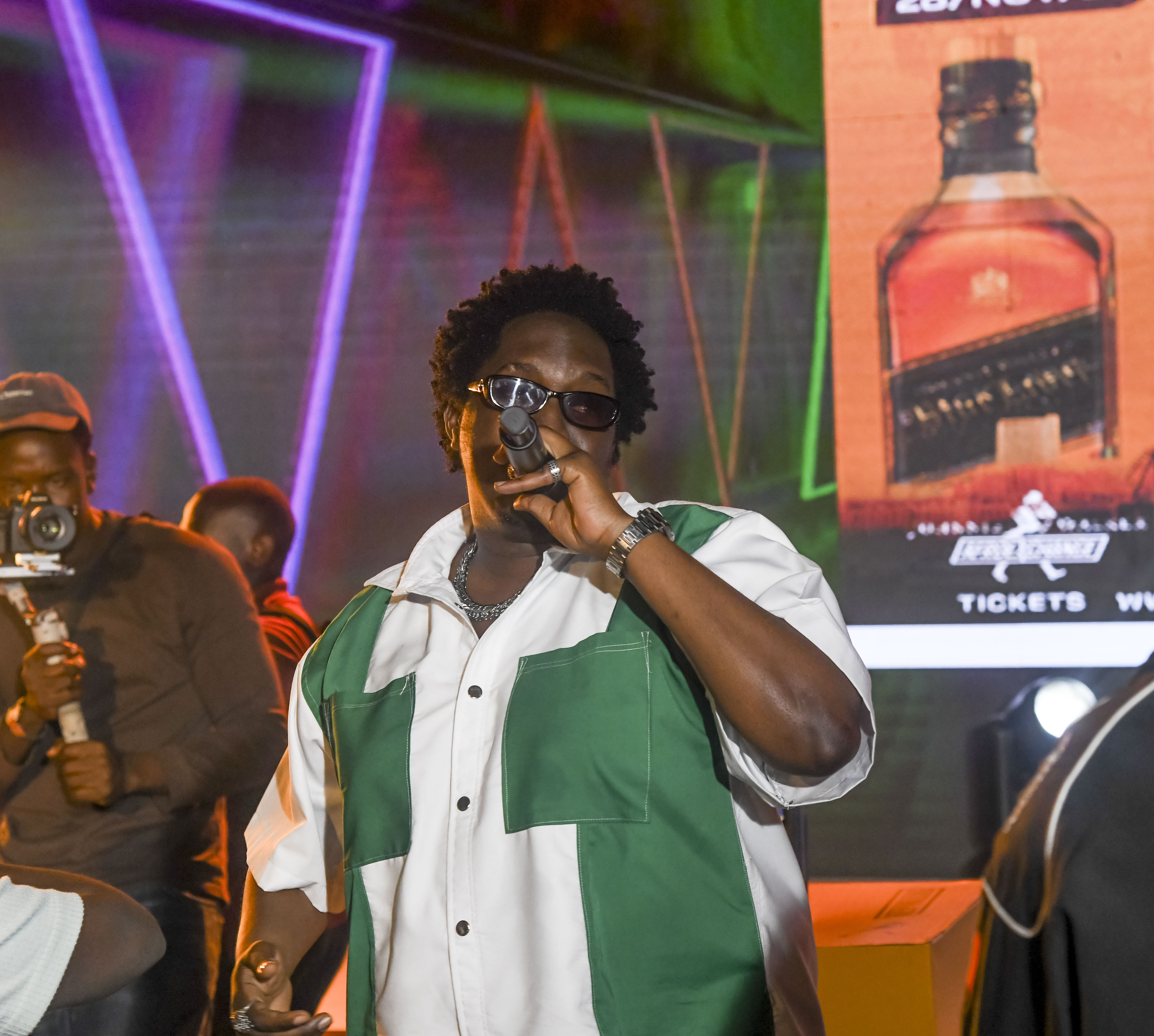 Joshua Baraka closed the tournament with a high-energy Johnnie Walker Afro Exchange celebration